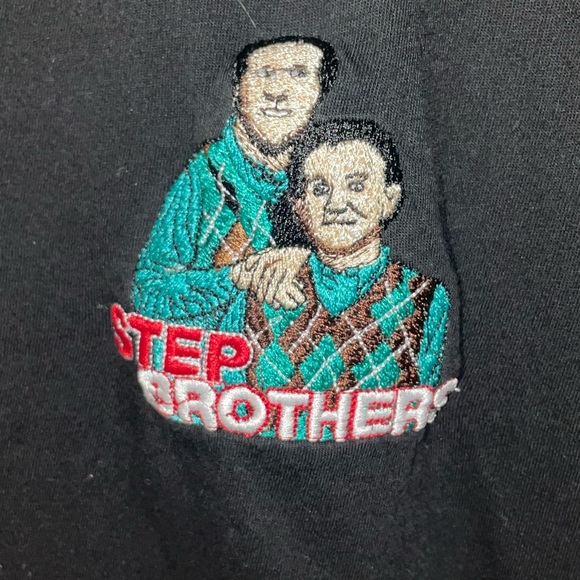 Step Brothers movie tee w/ portrait patch sewed on size MENS XL - Picture 2 of 3